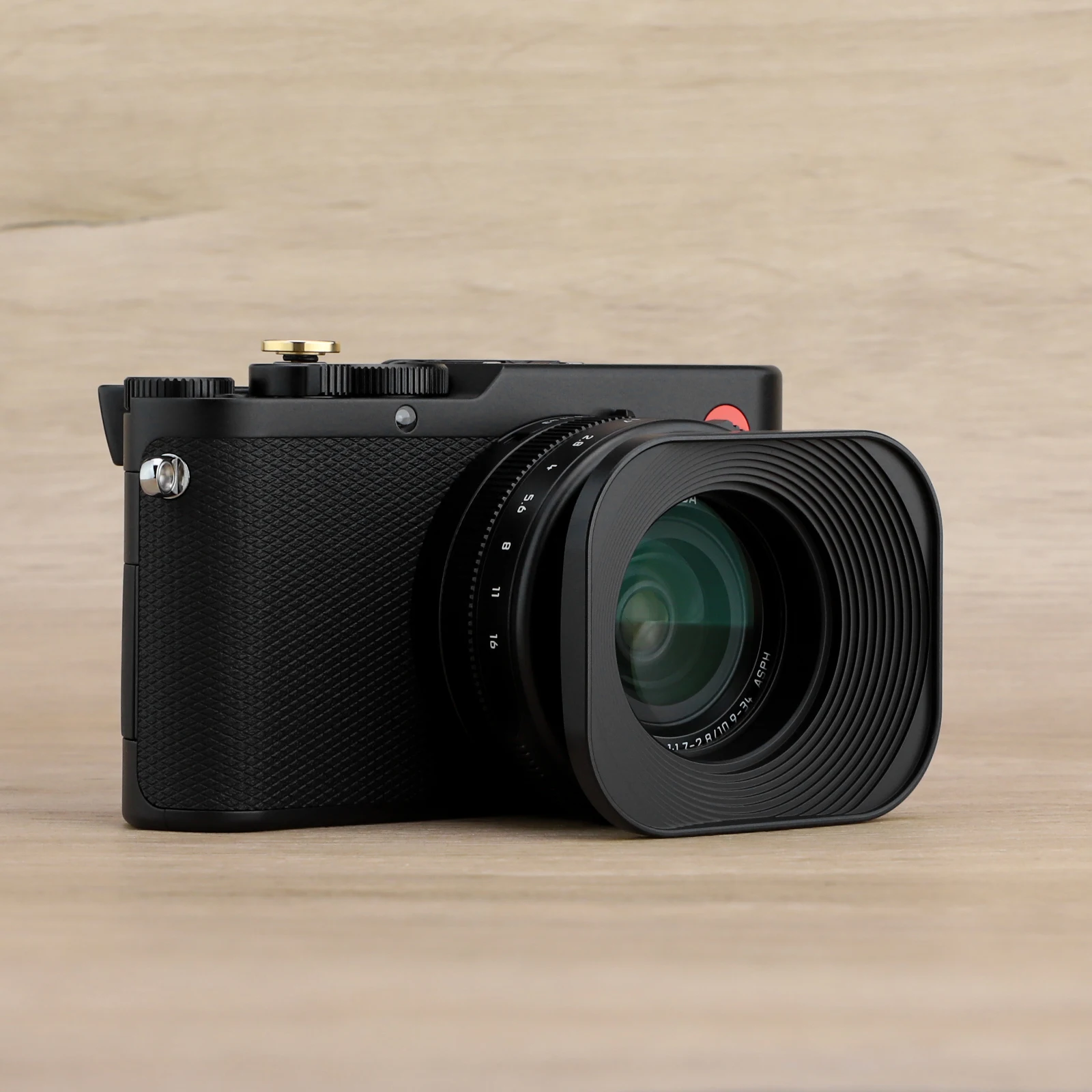 Haoge-parasol de Metal de 43mm para cámara de telémetro, lente de rosca de filtro E43 de 43mm, diseño hueco + tapa, color negro