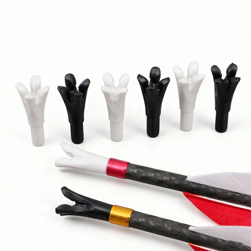 12pcs Archery Cross Mouth Arrow Nocks Insert Arrow Tails ID6.2mm Arrow Shafts Hunting Shooting Accessories