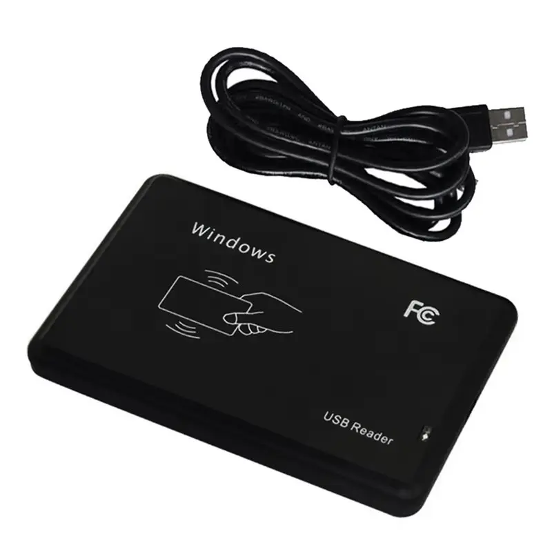 【PRIX CHAUD!】 2X lecteurs RFID USB 125Khz EM4100 ID lecteur de carte à puce de sensibilité sans contact TK4100 Support système de fenêtre lecture RFID