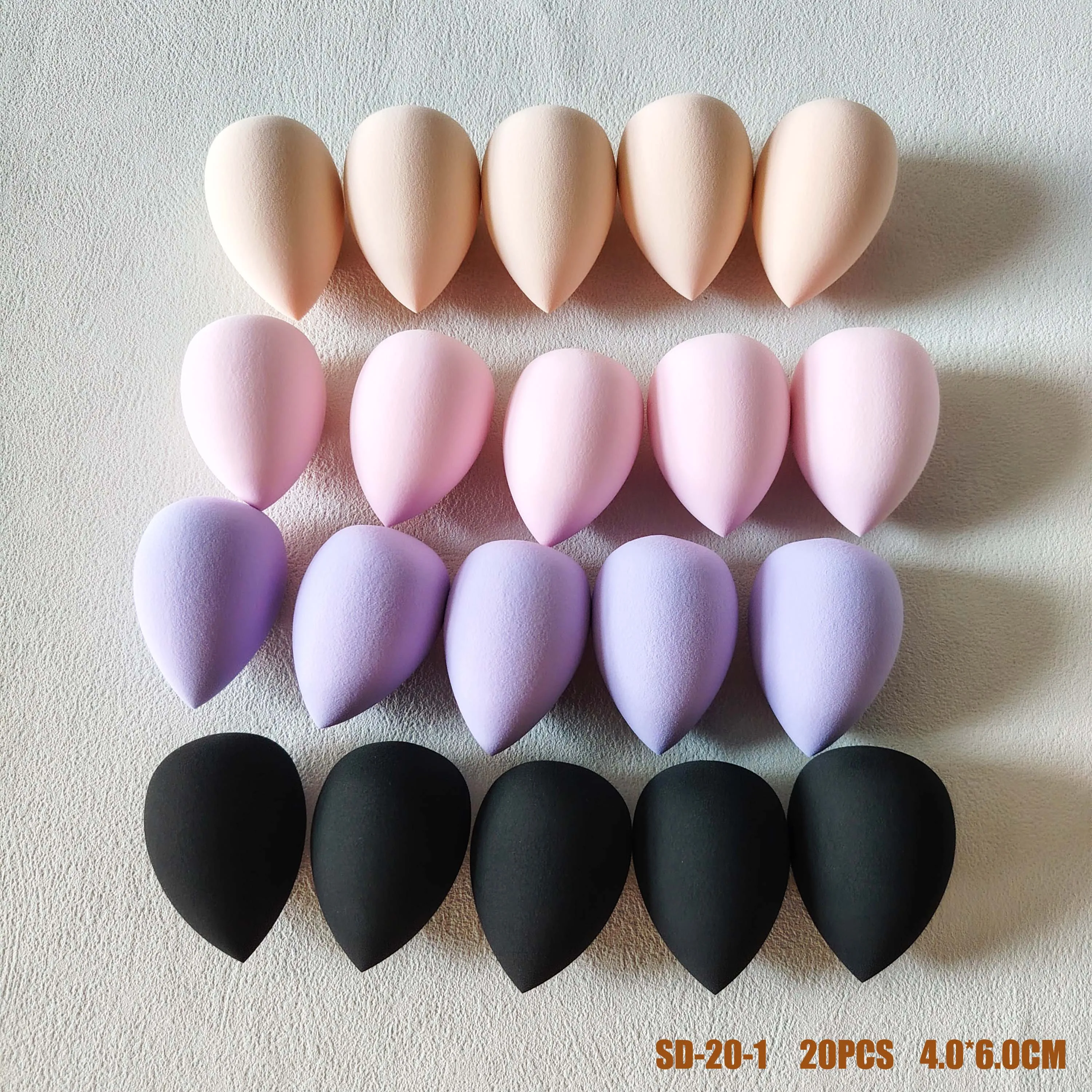 

20Pcs Soft Beauty Tools Sponge Puff Cosmetics Facial Latex Free Makeup Blender Sponge Private Label