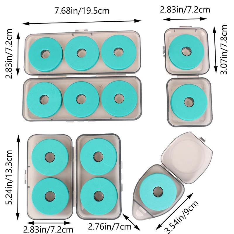Foam Spools Line Box Winding Board Fishline Shaft Bobbin Spools Tackle Box Lines Shaft Assembly Box Fishing Accessory