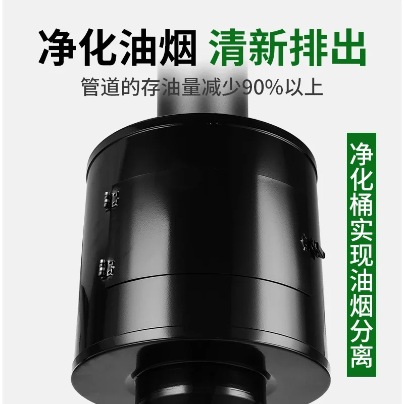 Barbecue shop exhaust equipment Japanese barbecue retractable exhaust pipe fire valve Korean stainless steel smoking cover