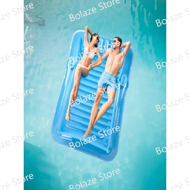 Cama flotante inflable de hoja de arce, anillo de natación, juguete de juego acuático