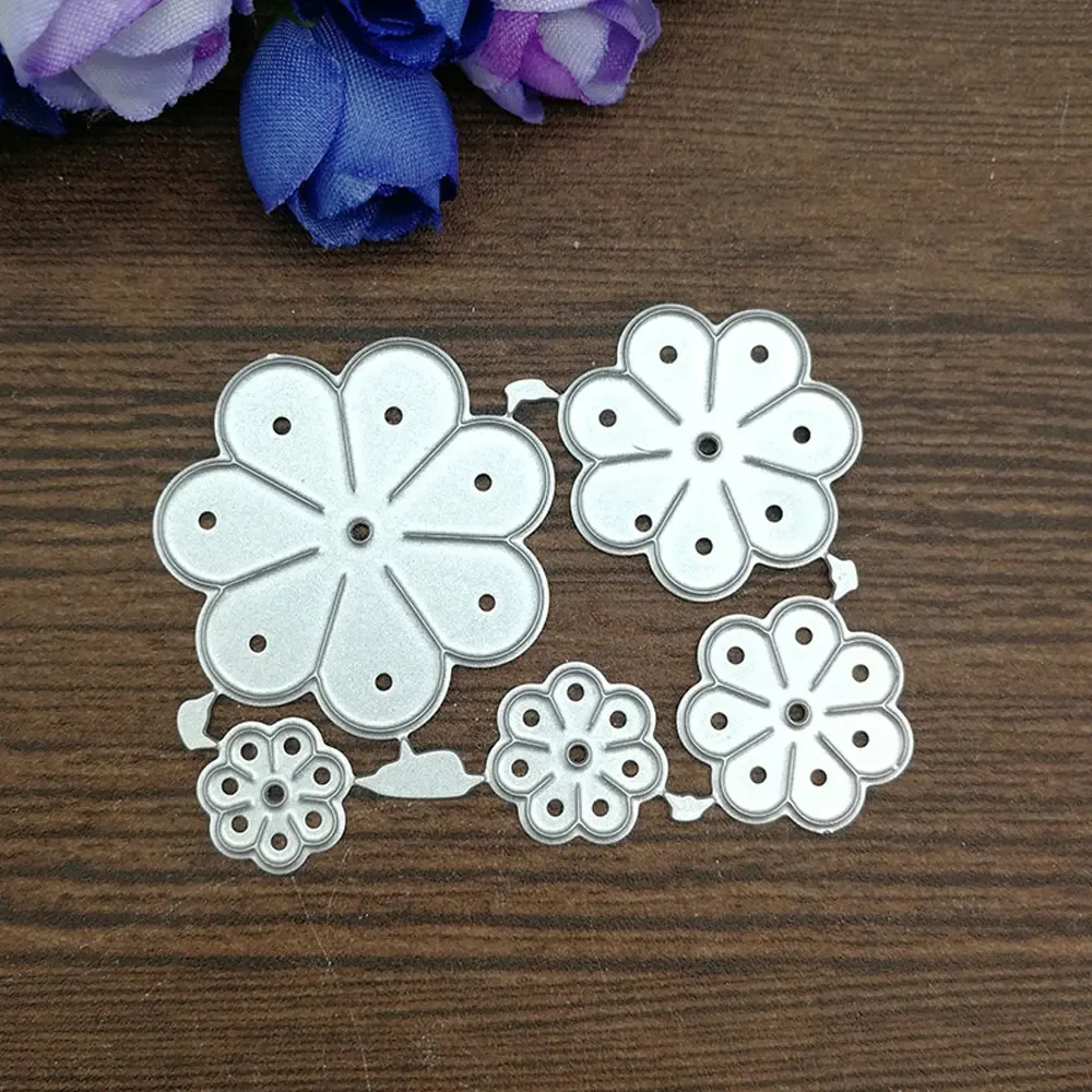 

1Set Cute Styling Flower Metal Cutting Dies Stencils for DIY Scrapbooking Decorative Embossing Handcraft Die Cutting Template