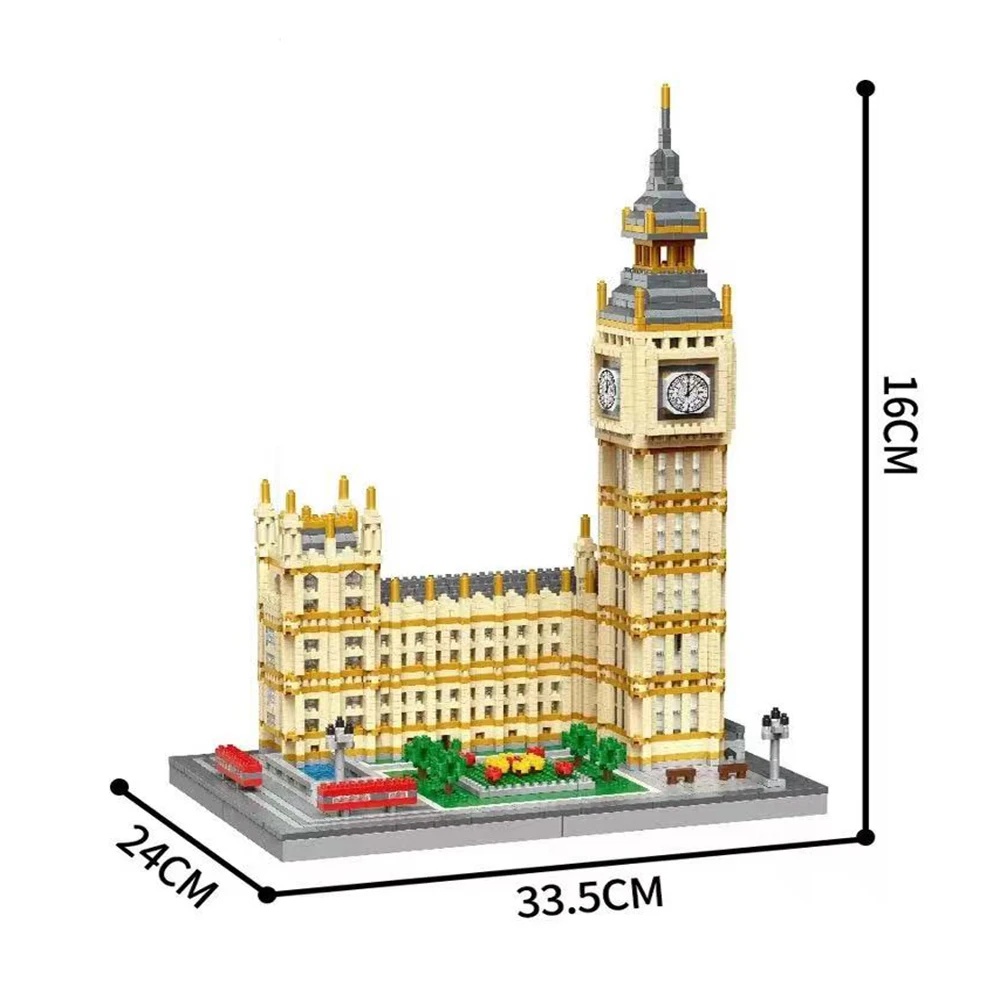 MOC World Capitol City Construction White House Micro Building Blocks US Architecture Bricks Assemble Adult Toys Children Gifts