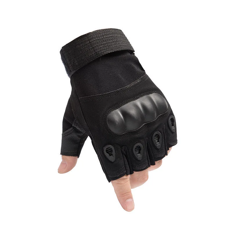 Outdoor tactical hunting gloves suitable for sports fighting shooting hunting fitness fingerless gloves hard shell gloves view 3