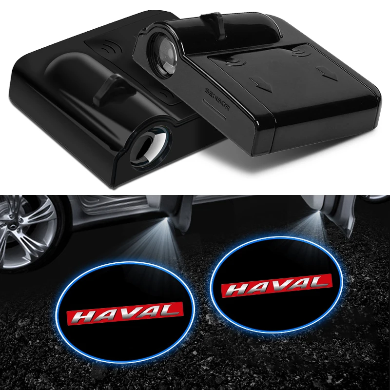 1/2 LED Car door universal projector high-definition welcome lights For Haver H6S F7 F7X H5 H6 H9 M6 H1 H2 H3 H4 H7 H8 H2S Coupe