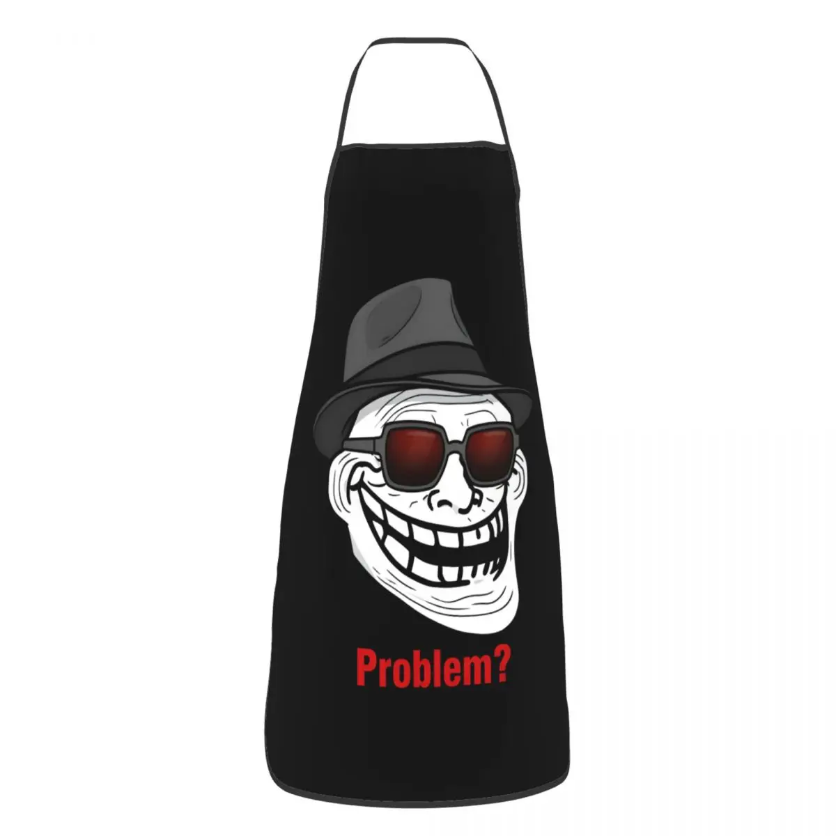 Funny Rage Comic Problem Trollface Meme Bib Aprons Women Men Unisex Kitchen Chef Tablier Cuisine for Cooking Baking Gardening
