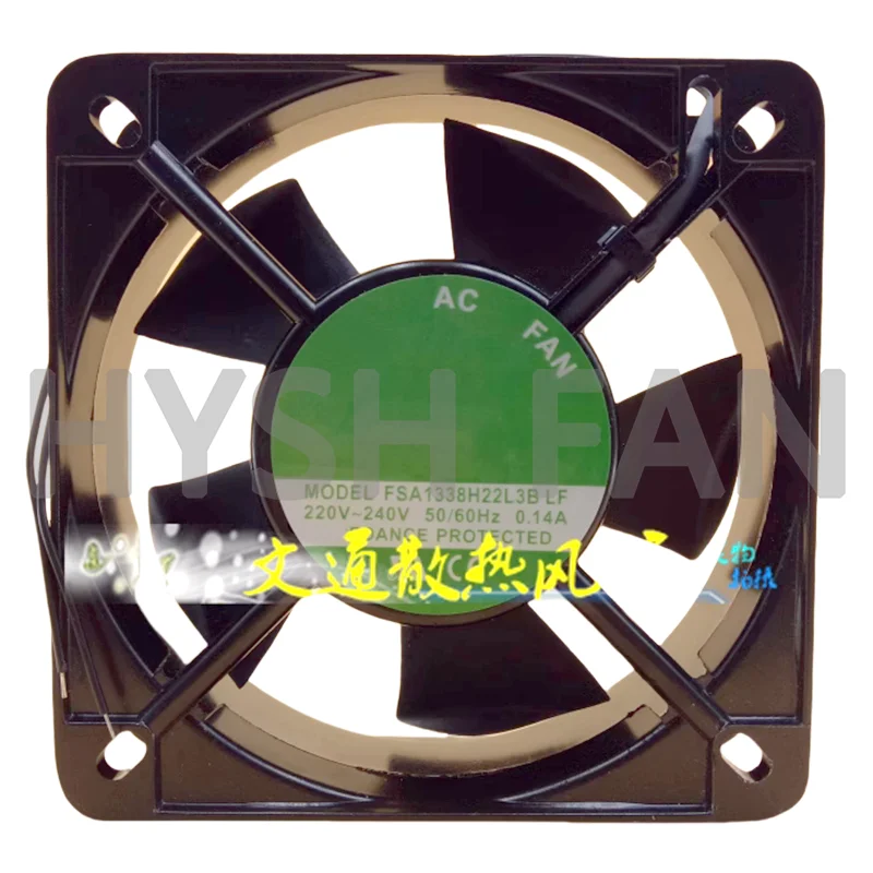 Bearing Ball FSA1338H22L3BLF AC220-240V 0.14A Cooling Fan High Speed