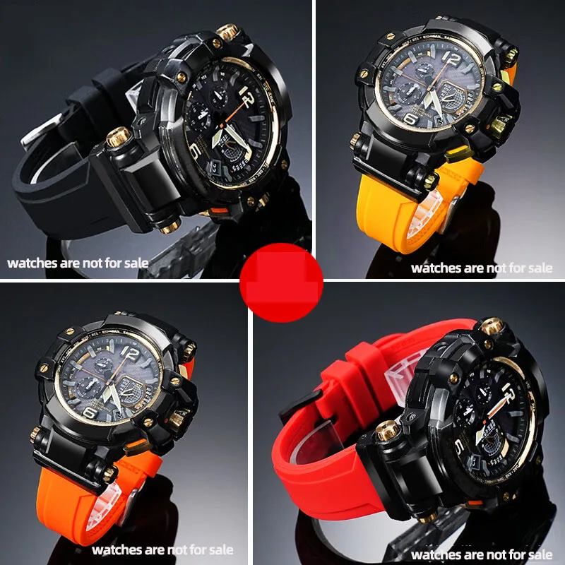 ل كاسيو G-SHOCK Big Air Dominator 5410 GPW-1000 تعديل الراتنج حزام ساعة سيليكون للرجال سوار للساعة أسود أخضر أزرق