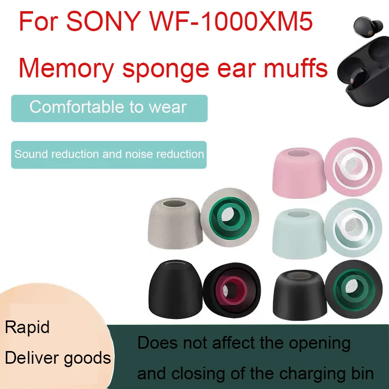 Soft Memory Foam Eartips For Sony WF-1000XM4 WF-1000XM3 Replacement Earplugs S/M/L 3 Size Foams Ear Tips Earphone Accessories