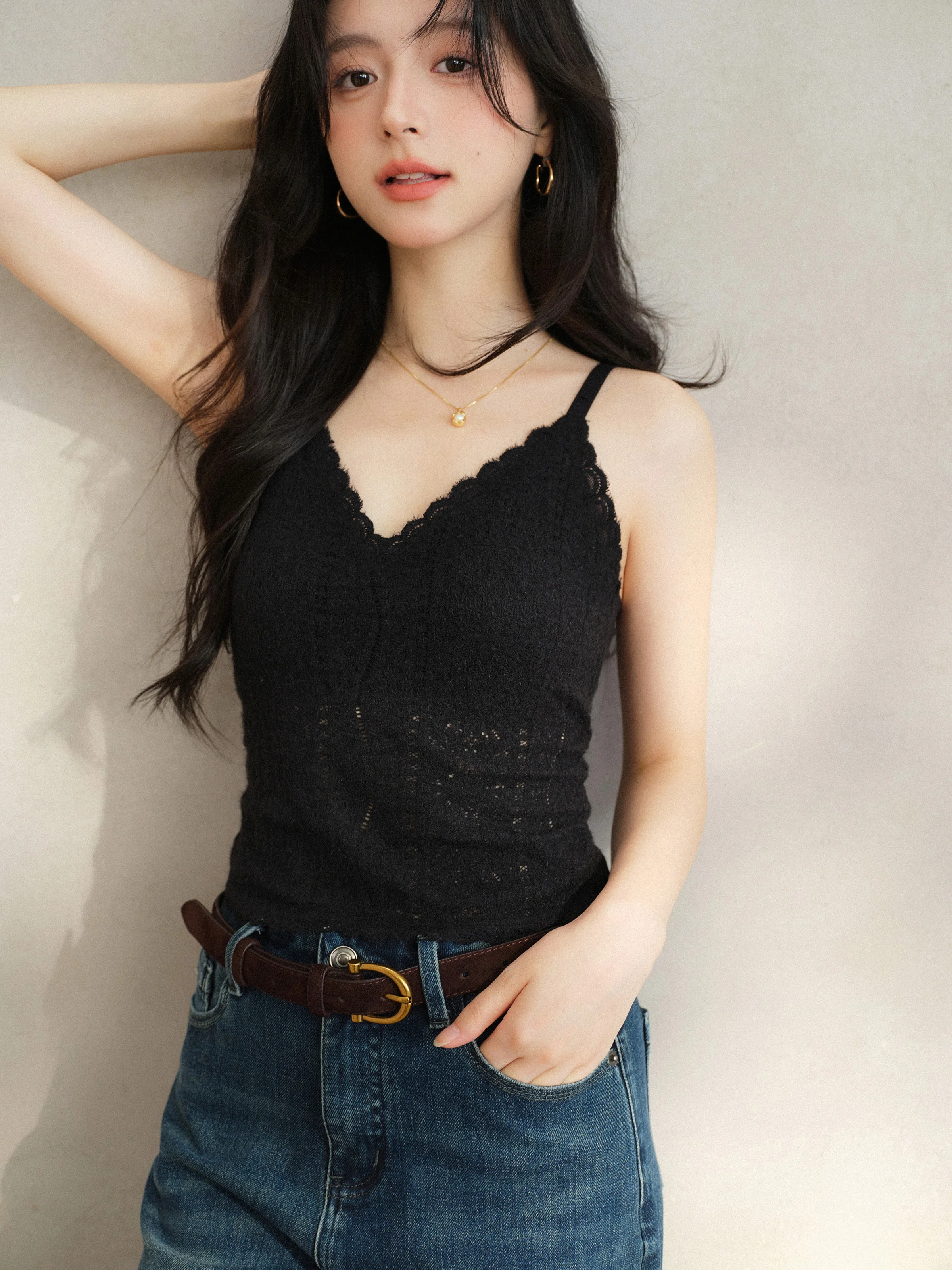 قميص قصير من الصوف الدانتيل الدافئ للنساء سترة علوية مبطنة ناعمة قابلة للتمدد ملابس داخلية ضيقة سترة خلفية أنيقة لملابس يومية مريحة #3