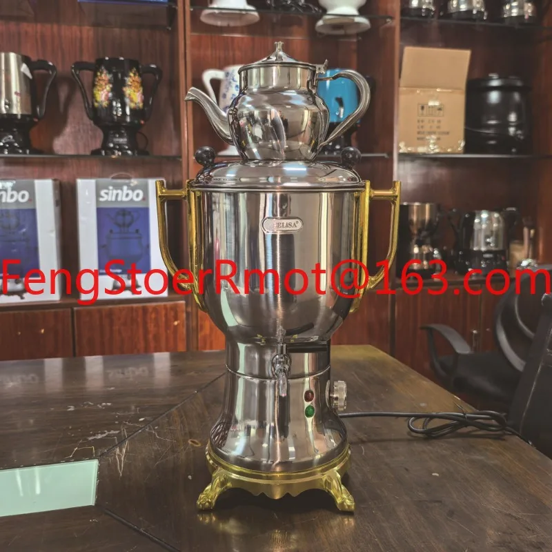 4L stainless steel gold outlet pot double layer electric kettle thermos