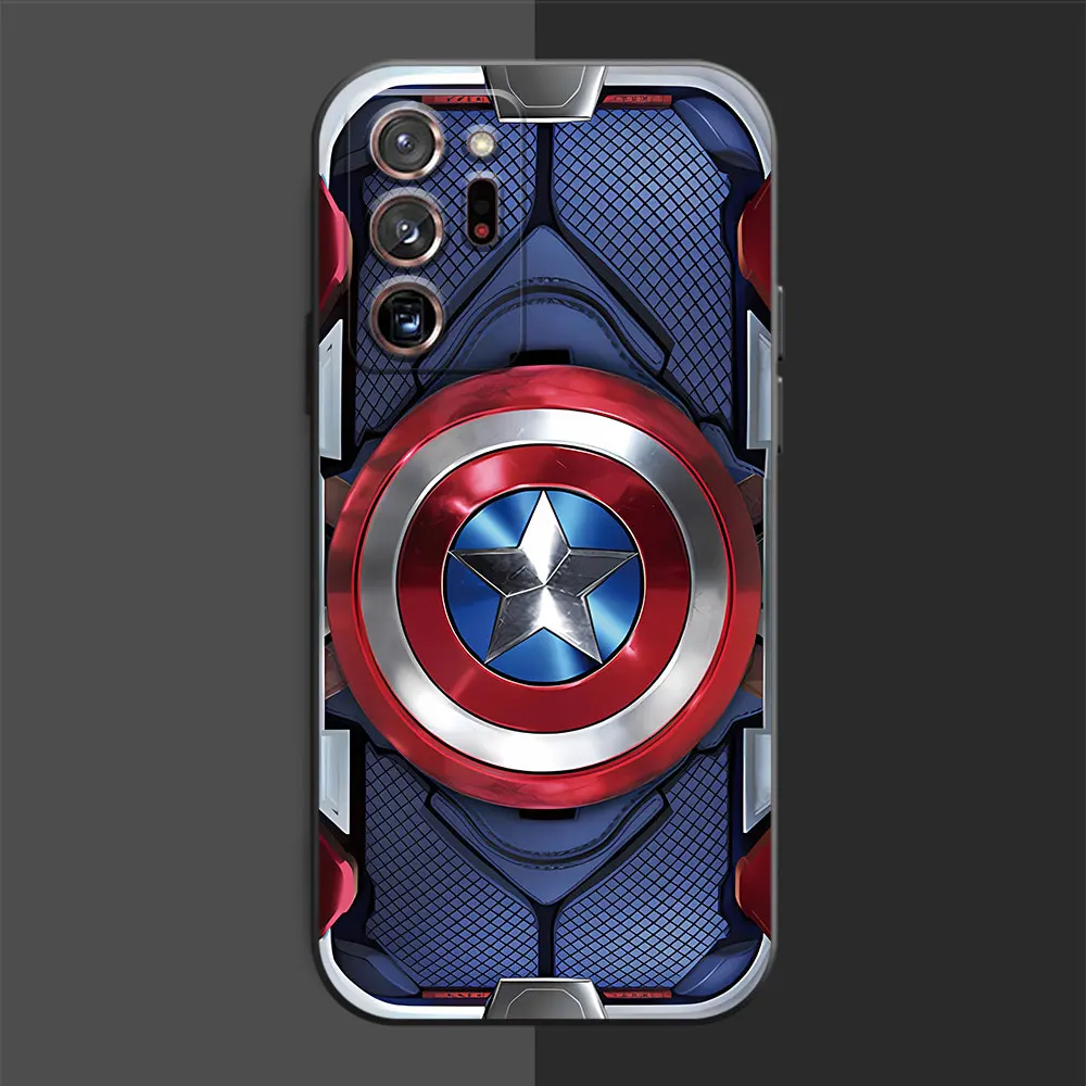 Coque souple noire pour Samsung Galaxy, S20, S22, S23, 5G, S21, Note 20 Ultra, 10 Plus, 8, 9 Note9, S22, 5G, Marvel, Super Hero Bumper