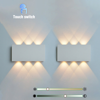 Minimalist Design LED Wall Lamp 5000mAh Battery Magnetic Suction Installation Touch Three Color Infinite Dimming Indoor Lighting