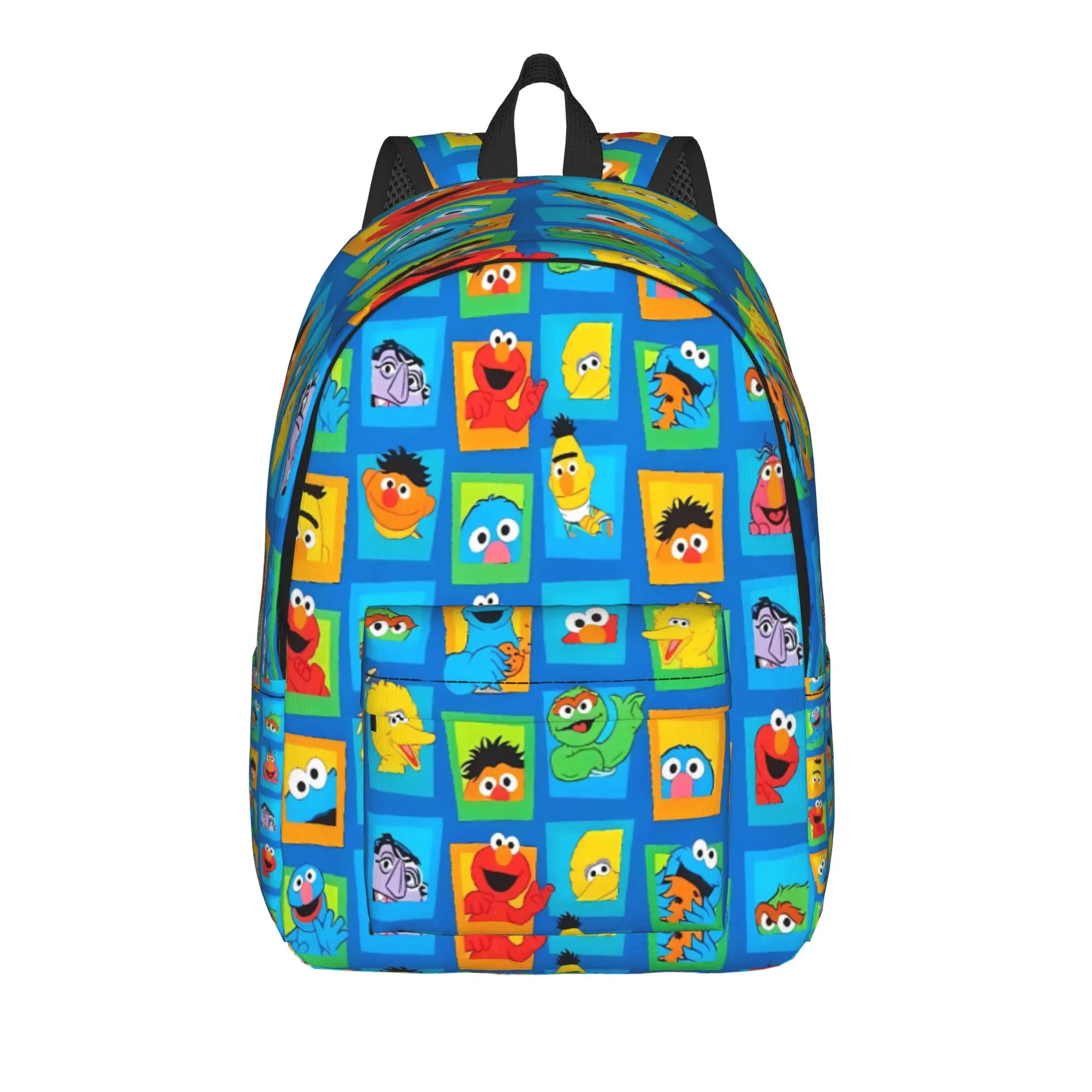 Sesames Streets Backpack Unisex  Lightweight Backpacks Polyester Cool School Bags University High Quality Rucksack