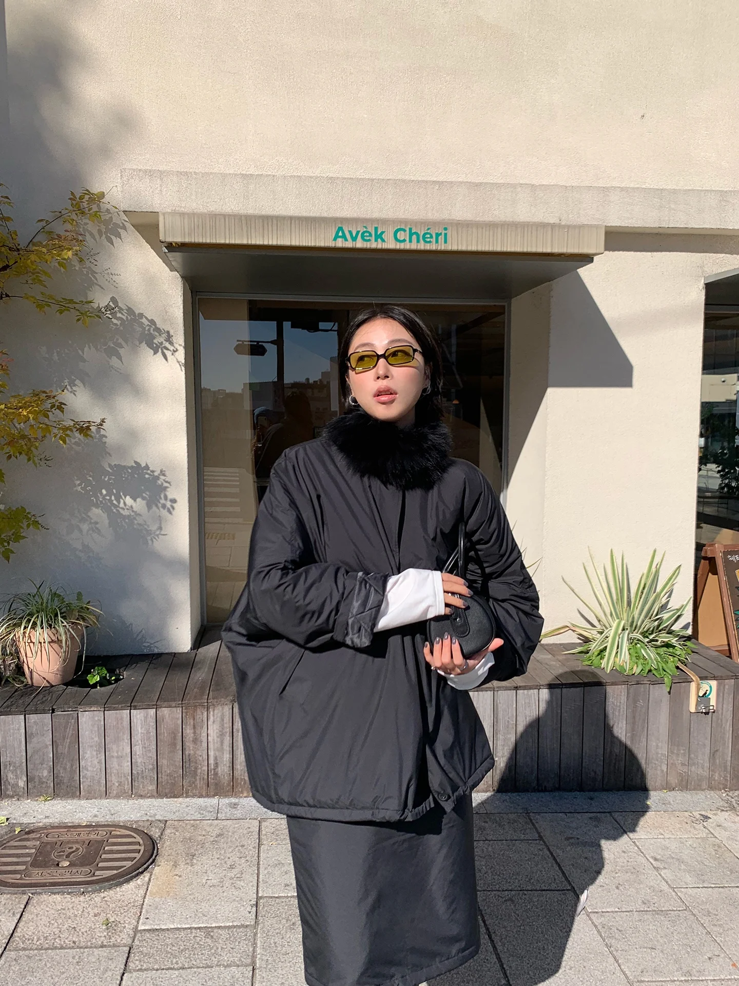 

RIMEFROST25W Синяя теплая куртка свободного кроя из хлопка с меховой отделкой для женщин, для повседневной носки, с длинными рукавами, цвет: полиэстер