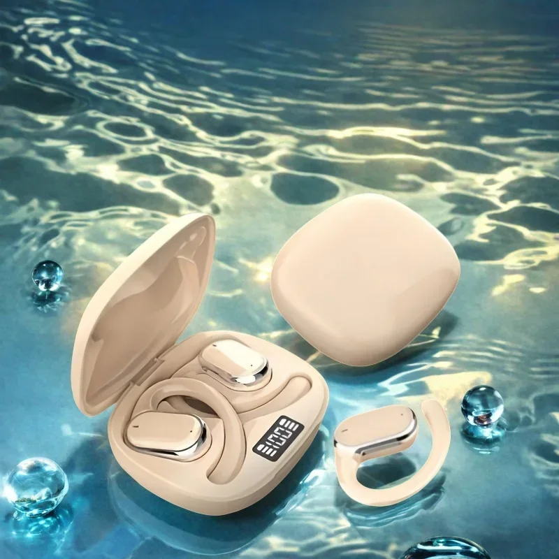 جديد TWS سماعة بلوتوث سماعة رأس لاسلكية سماعات قابلة للتدوير غير مؤلم ارتداء الرياضة سماعة أذن مقاومة للماء للهواتف