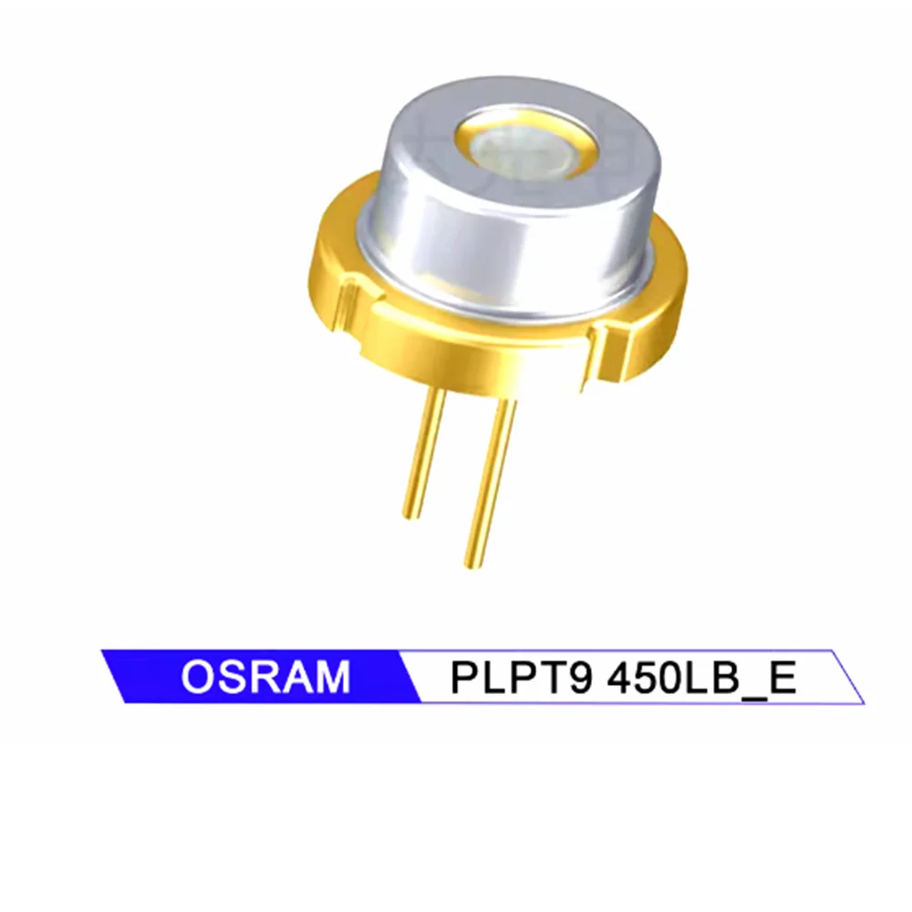 صمام ثنائي ليزر أزرق 447 نانومتر 5 وات بقطر 9 مم، PLPT9 450LB-E
