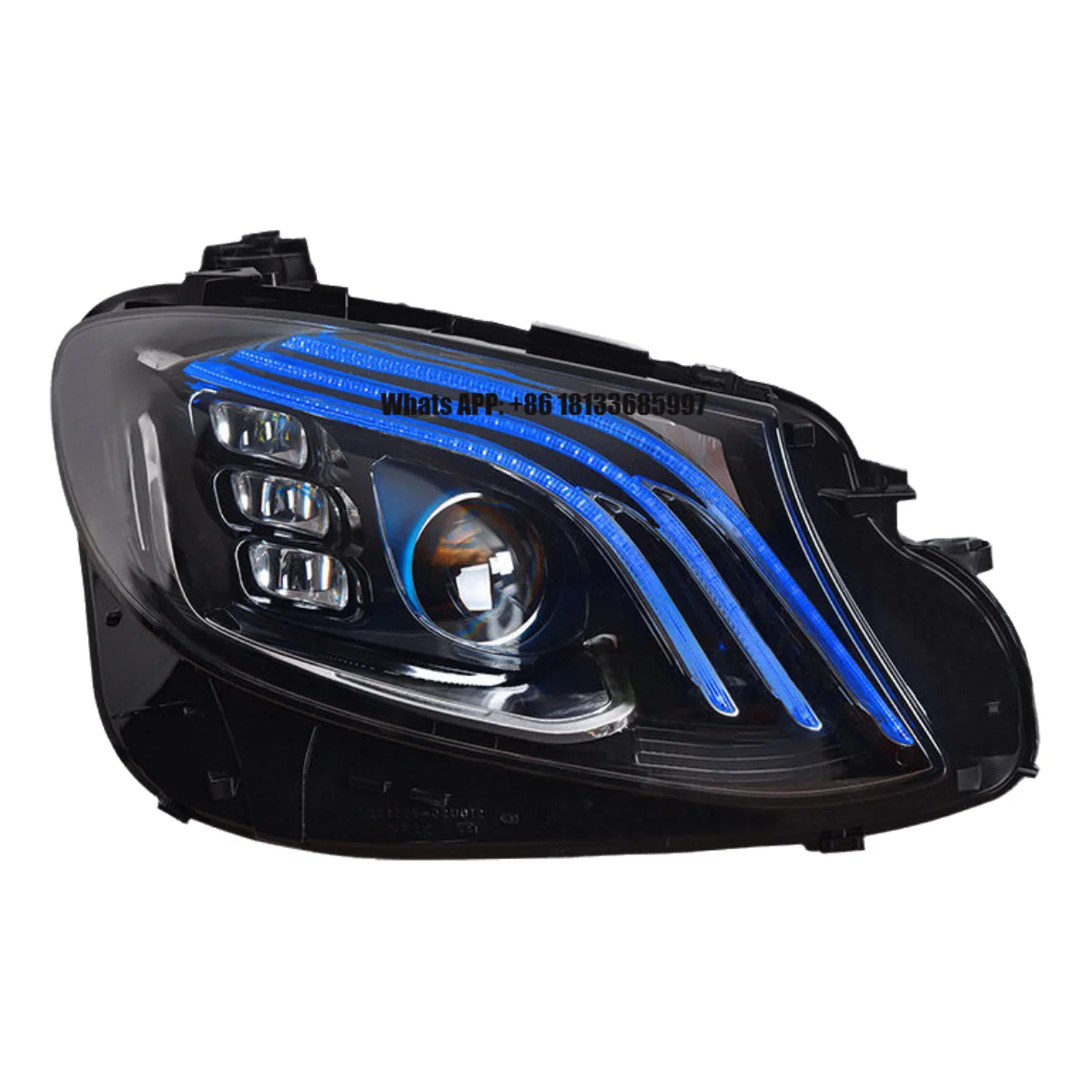 

Auto for Mercedes-Benz E-Class W213 Headlamp Assembly 16-20 Headlamp Modified with for Maybach Style LED Daytime Running Lamp