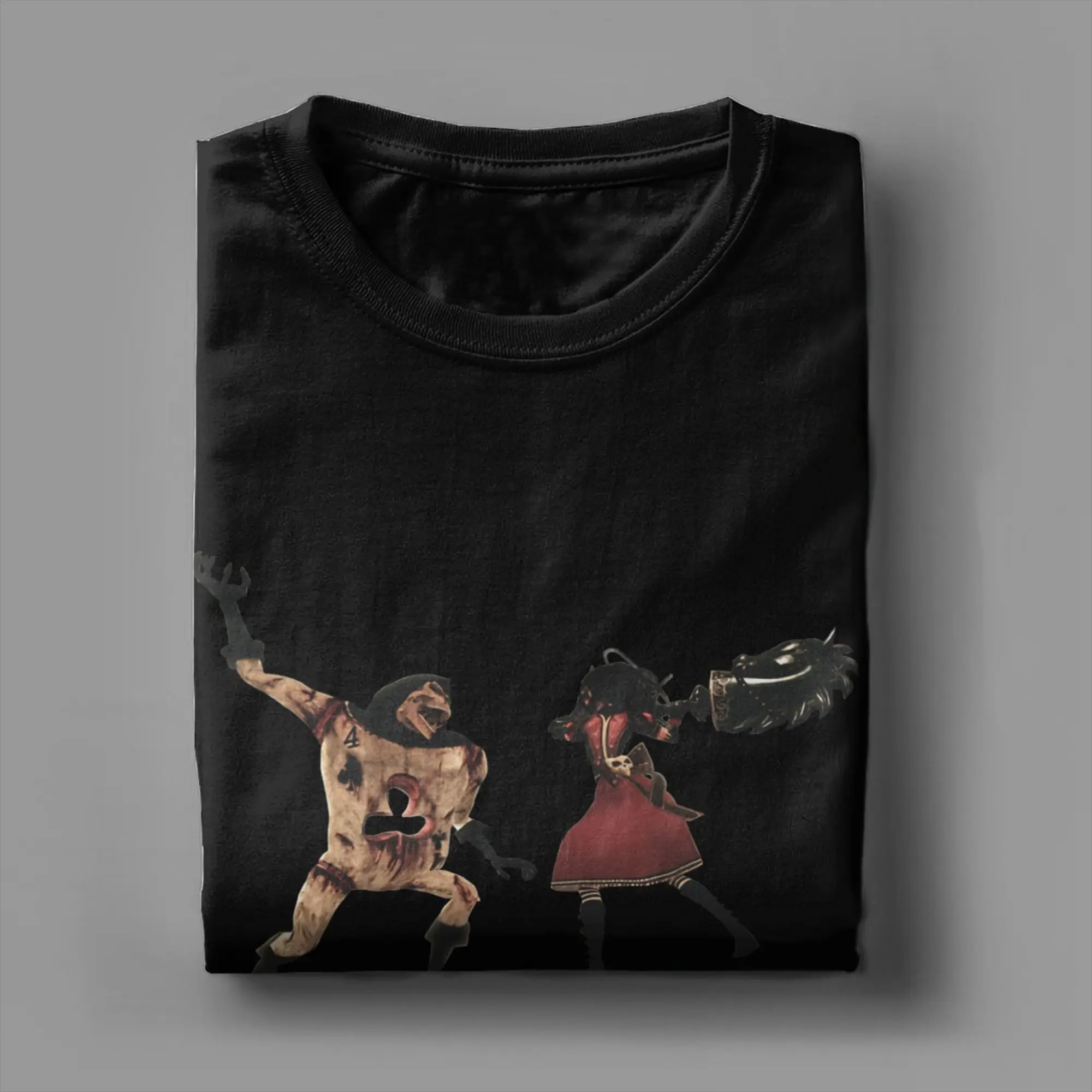 Men A-Alice Madness Returns T-Shirts Game  Cotton Tees Summer Vintage Short-Sleeved T-Shirt O-Neck Trending Pattern Tshirt