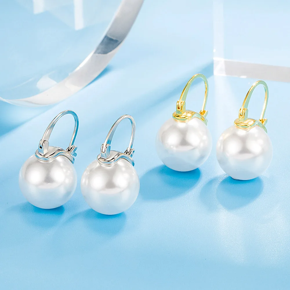 925 Sterling Silver Earrings freshwater pearl Flower for Women Wedding Jewelry Elegant Female Accessories Fashion