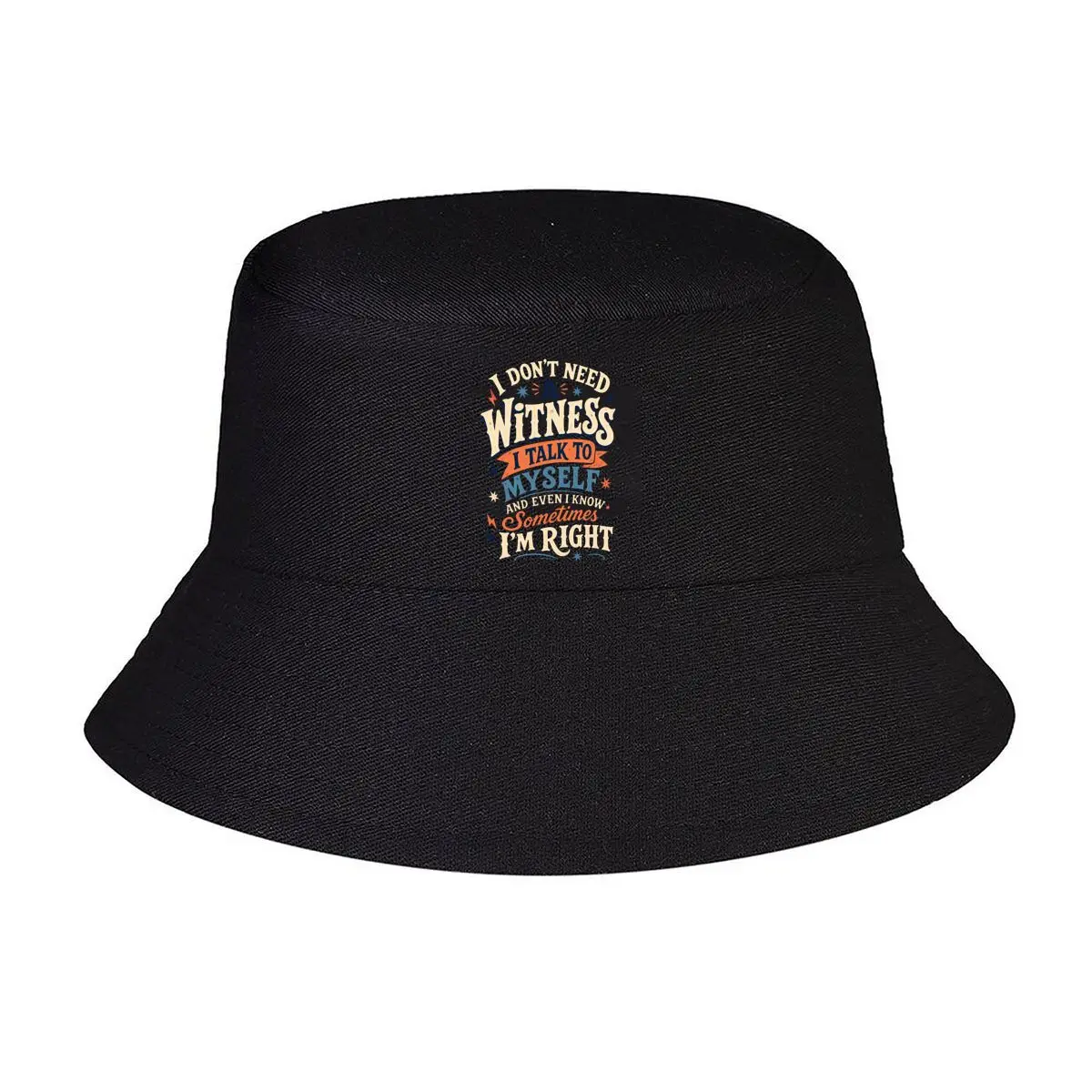 Casquette de pêcheur avec typographie ludique « Playful Witness Statement », casquette d'hiver