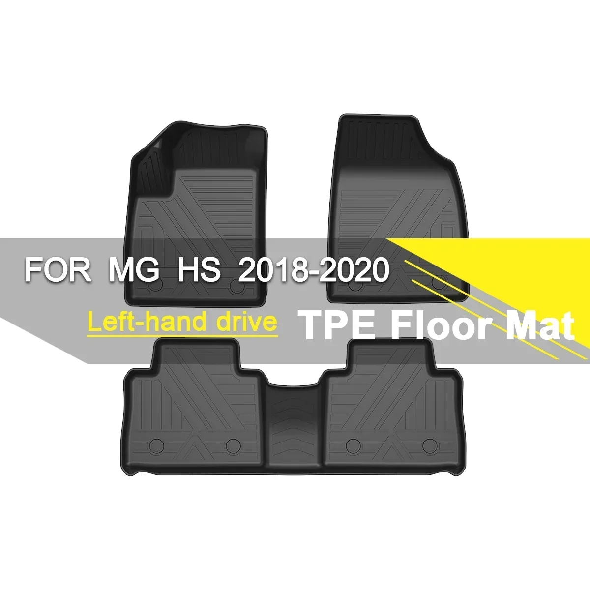 

Автомобильный напольный коврик из термопластичного эластомера, резиновый водонепроницаемый Противоскользящий рефрижератор с левым рулем, автомобильные аксессуары для MG HS 2018-2020