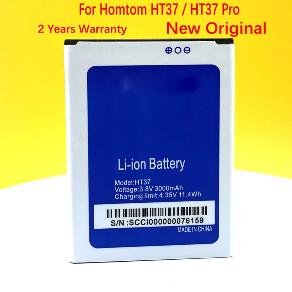 New Battery For Homtom HT3 HT16 HT17 HT37 Pro Mobile Phone Replacement In Stock + Tracking Number