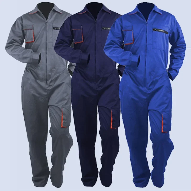 

DurableWork Clothes Set Men's Tooling Auto Repair Machine Repair Onesie Uniform Factory Workshop Onesie Wear-resistant