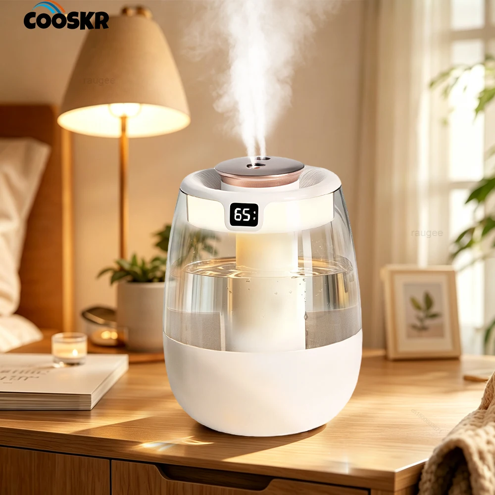 Air Humidifiers 1.3L Large Humidifier with Night Light Doble-Nozzle  Air Humidifier for Home Bedroom Mist Maker Large Humidifier