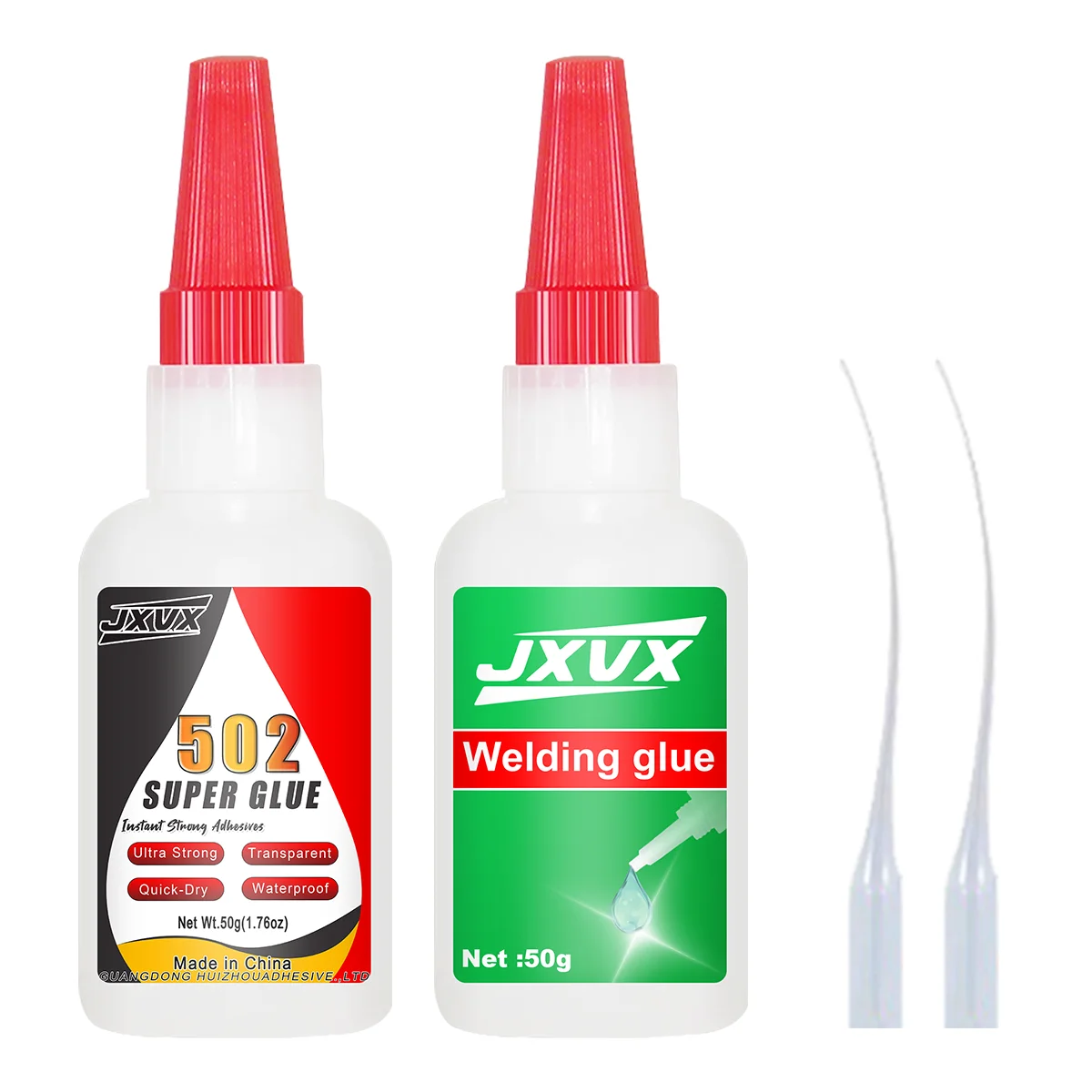 JXVX 20ml Super Glue Adhesivo Profesional Plástico Transparente Adhesivo de Cianoacrilato Secado Rápido Inodoro Larga Duración Herramienta de Reparación Pegamento para el Hogar Herramientas de Bricolaje Pegament