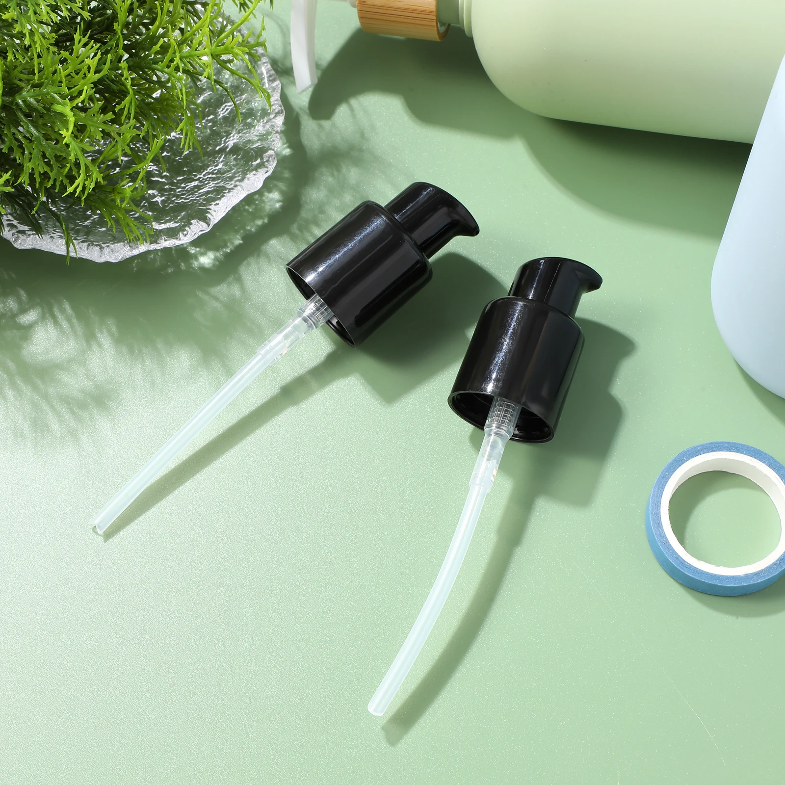 4 pezzi di ricambio testa della pompa nero diametro 20 mm bottiglia di lozione ugello della pompa dispenser ugello per lozione a tenuta stagna