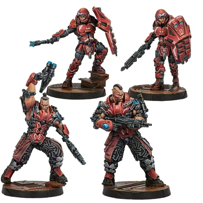25mm Scale Resin Assembled Model Kit War Game Chess Sub Soldiers Fireteam Pack Hobby Miniature Toys Unassembled Unpainted