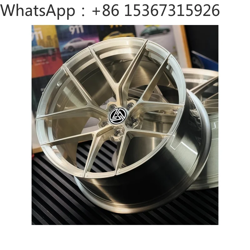 Custom Brushed Deep Concave Alloy Forged Wheels 18-22 Inch 5x114.3 5x108 5x130 5x120 Racing Car Rims