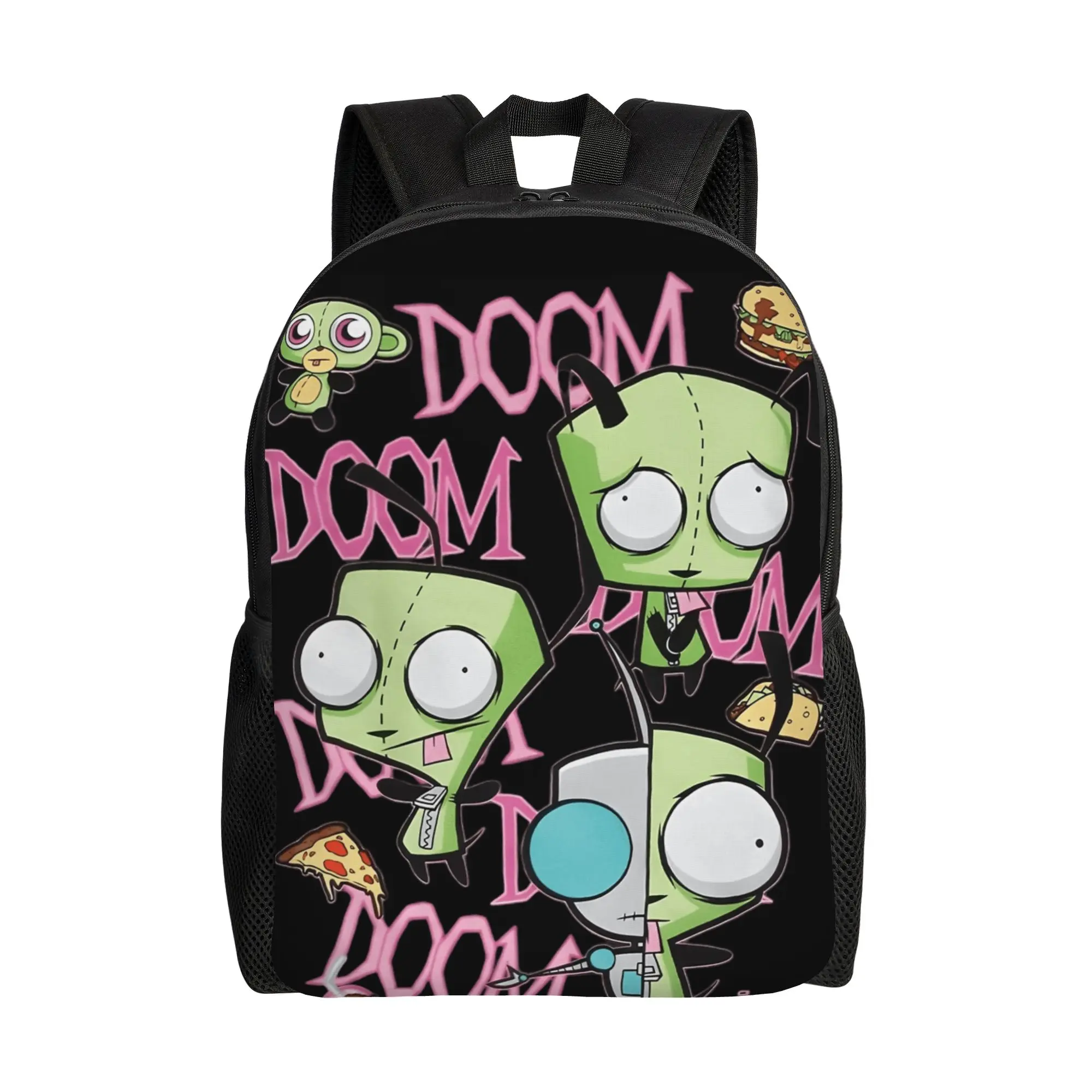 Invaders Zims  Backpack  Cycling Backpacks Student Design Breathable High School Bags Novelty Rucksack