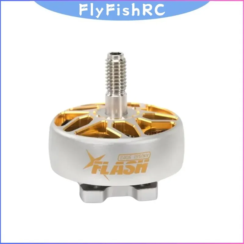 

FlyFishRC Flash 2406 1800KV/1950KV Бесщеточный двигатель для 5-6-дюймового FPV-дрона — мощный гоночный двигатель для фристайла дальнего действия