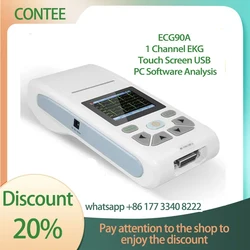 CONTEC 12-Channel ECG/EKG Machine Electrocardiograph, PC software, Touch Screen ECG90A ECG 90A