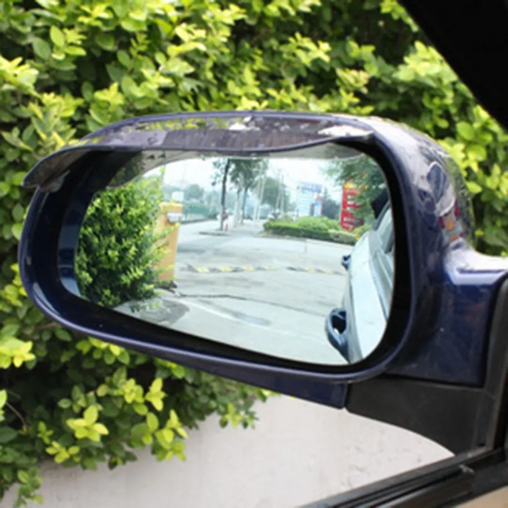 Car Rearview Mirror Rain Guards, Anti-Slip Mirror Deflectors, Waterproof Rain Visors for Driving Safety