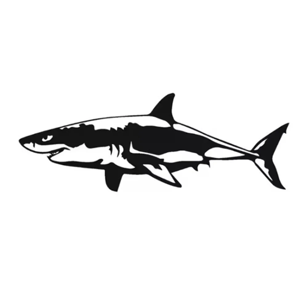 

Great White Shark Marine Predator Vinyl Decal, Ocean Theme Sticker for SUV Truck Van Bus, Waterproof Auto Exterior Decor