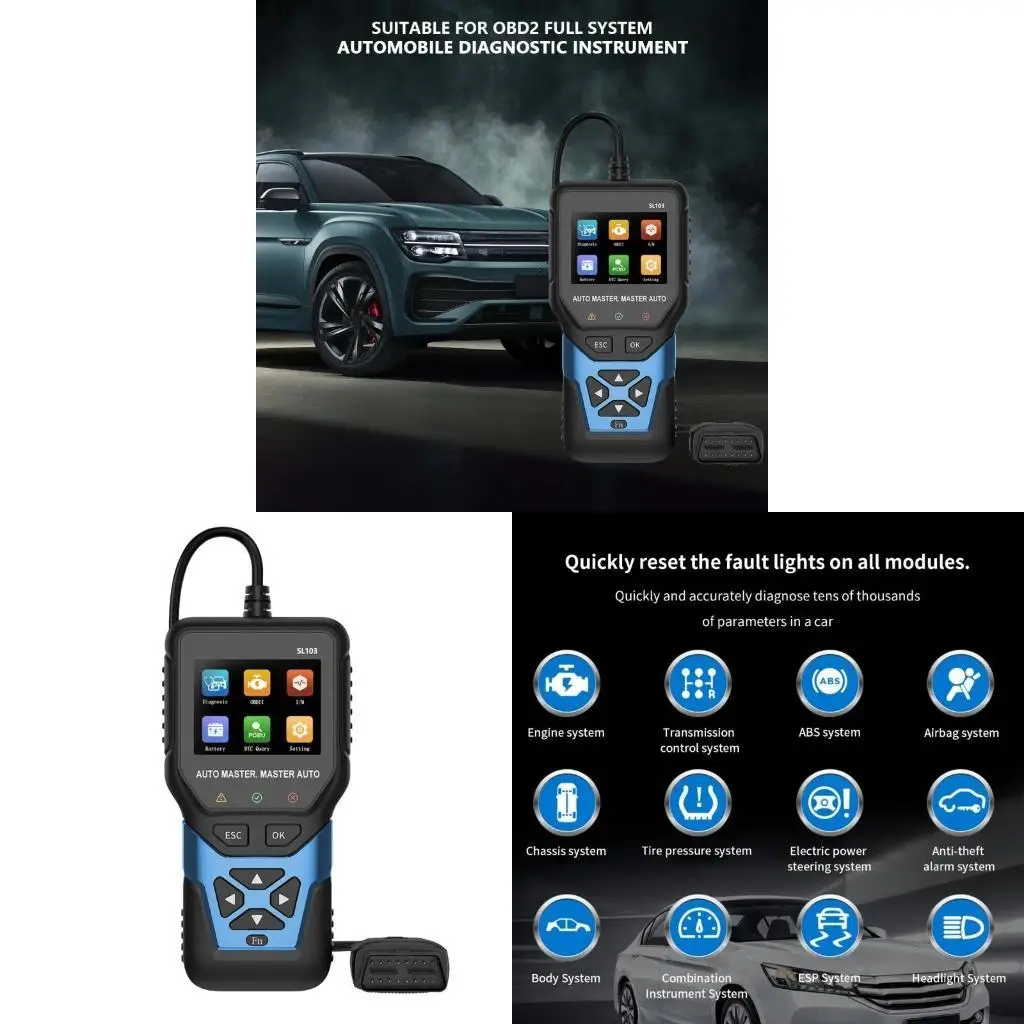 Universal Car Diagnostic Tool Full System Scan ABS Engine Transmission Code Reader Suitable For Auto Engine Transmission  