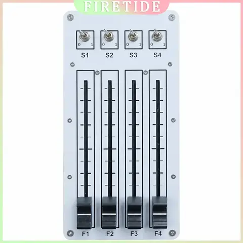 USB MIDI CC Controller 100mm Motorized Fader 4 Push Buttons 4 Toggle Switches for Music Production DAW Studio