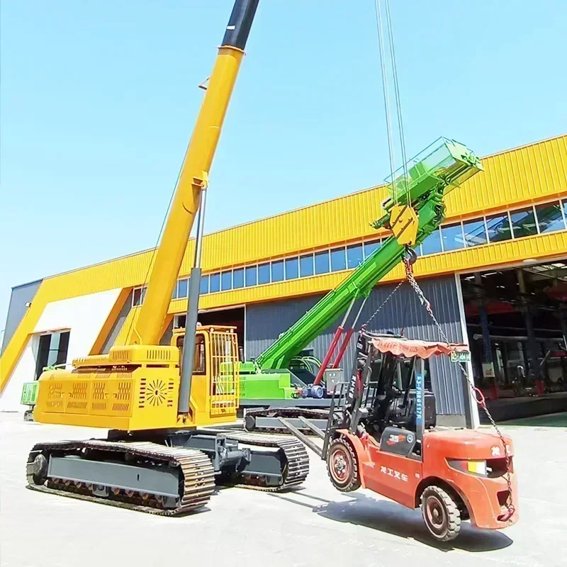 Hydraulic Spider Crane Electric Diesel Engine Dual Function Crawler Remote Control Spider Crane 3 Ton