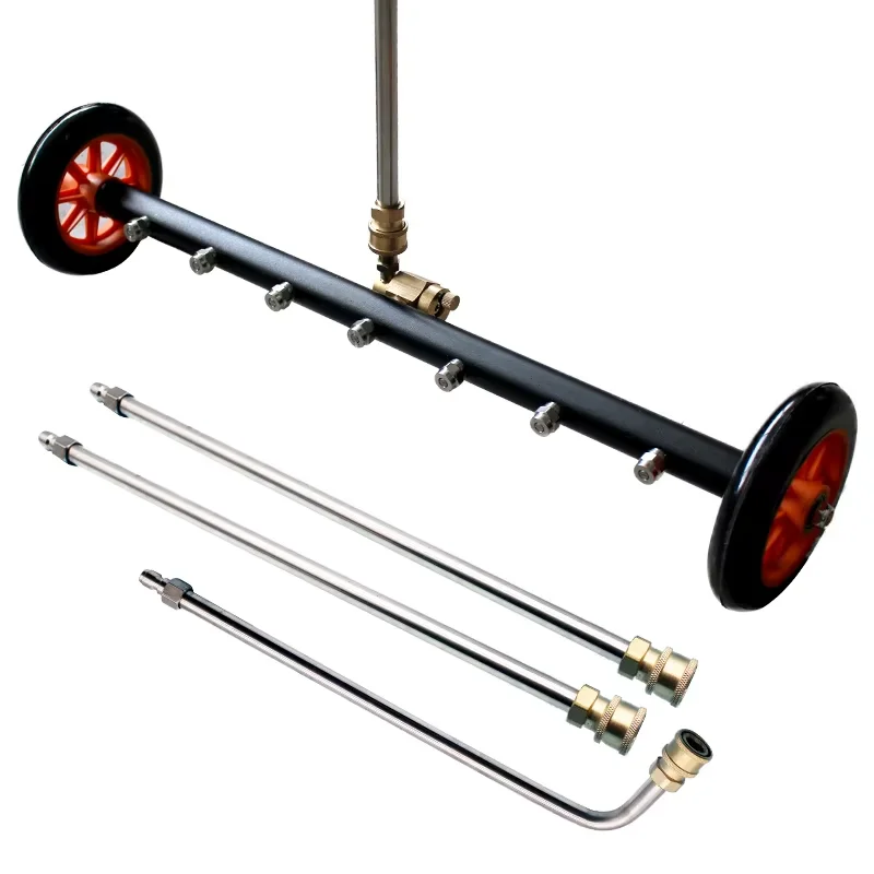 

16-Inch High Pressure Auto Undercarriage Washer Underbody Cleaning Water Broom Brush with 1/4 Fitting Car Cleaning Tool
