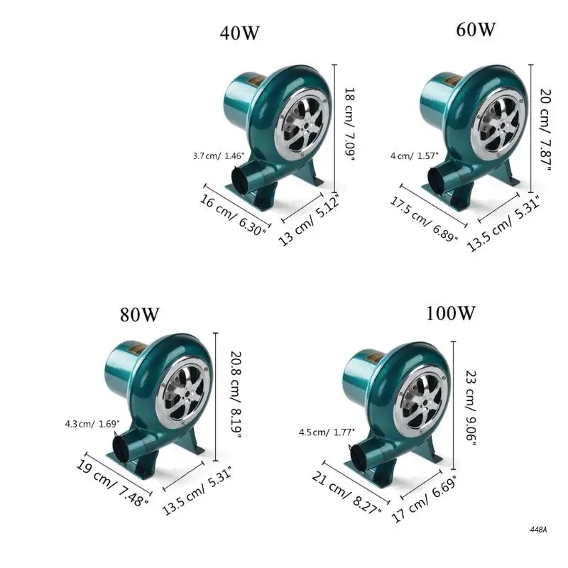 BBQ Fan Air Blower with Adjustable Speed for Barbecue Picnic Camping Fire Charcoal Starter Blacksmith Forge Blower 220V