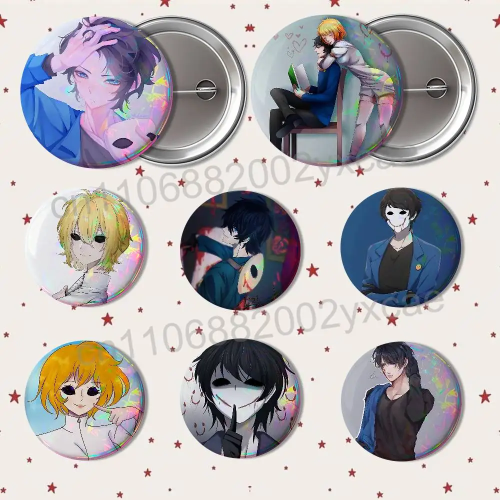 Judge Angel Helen Otis Bloody Painter Badges Badges On Backpack Jacket Cartoon Round Brooches  Acrylic Button Pins Collection