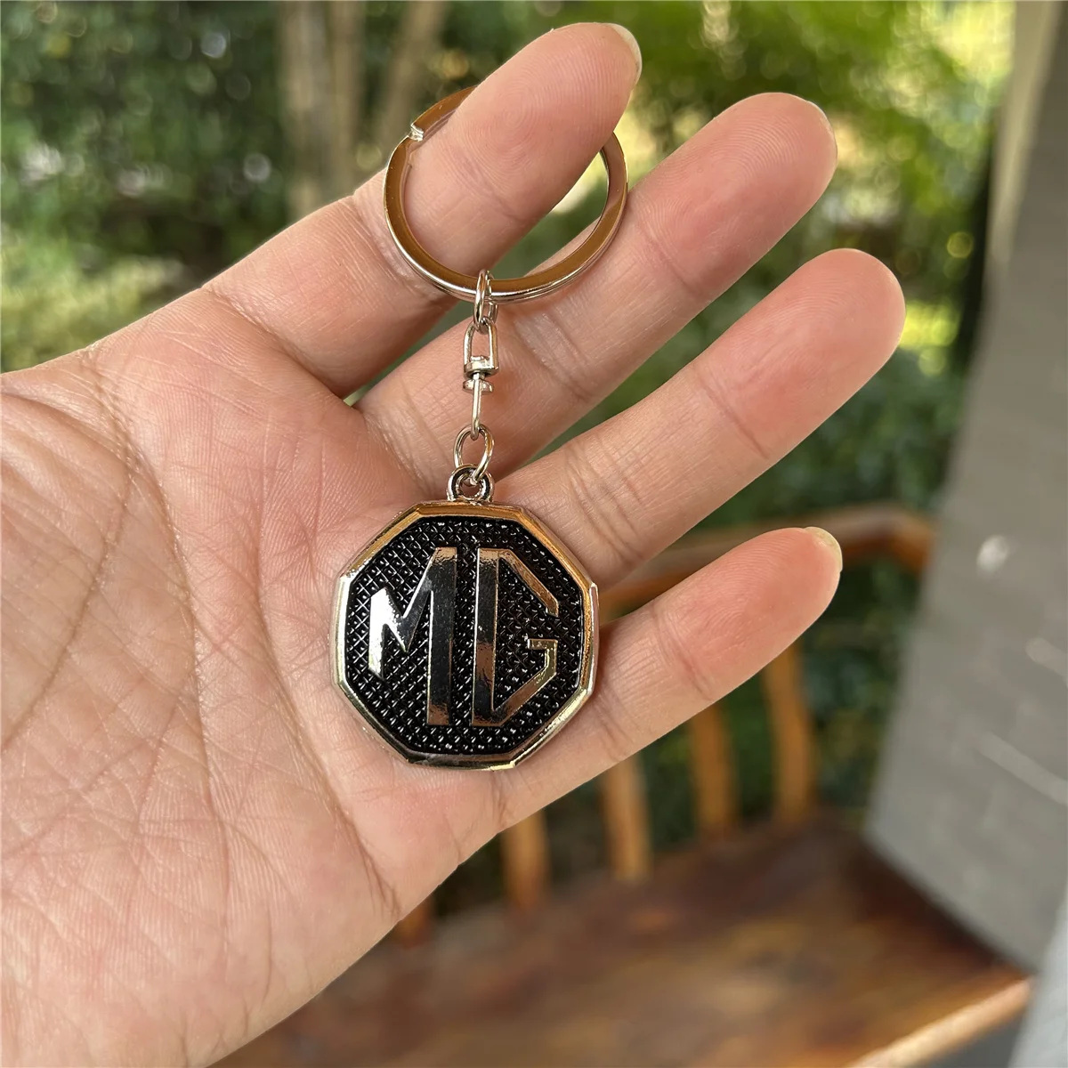 1pc Metal MG Car Logo Keychain Keyring Key Chain Auto Key Ring Holder For mg SCANIA Styling Accessorie