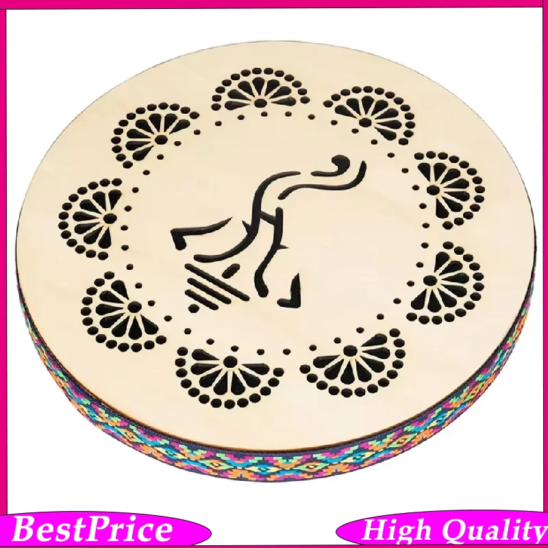 

Orff/Percussion Instrument 10 Inch Therapies Relaxing Drum Portable Cloud and Mist Stream Drum for Kids Adults