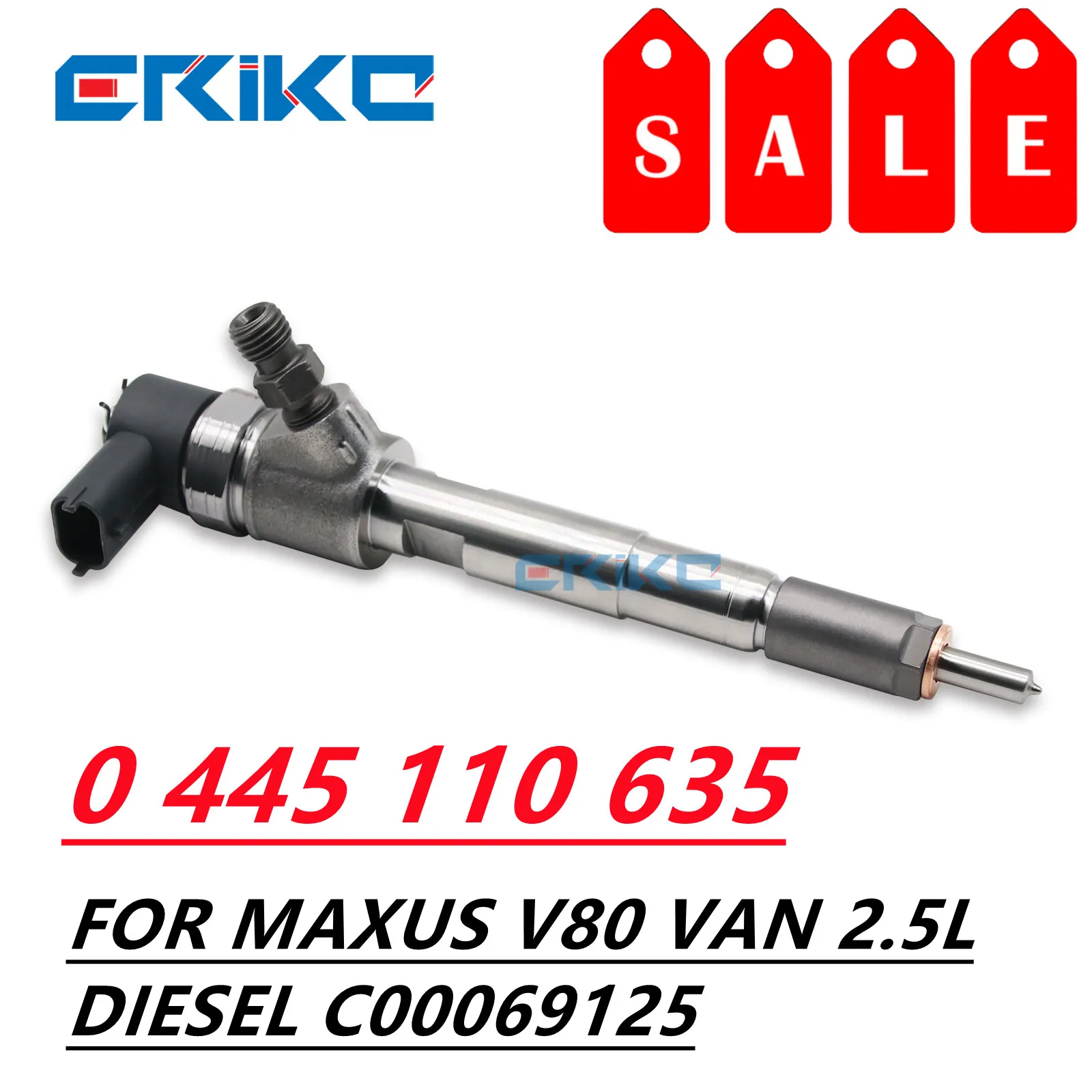 

0445110635 TURBO DIESEL FUEL INJECTOR 0445 110 635 FOR MAXUS V80 VAN 2.5L DIESEL C00069125 0 445 110 635