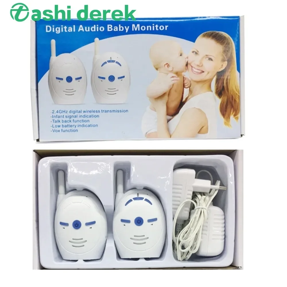 V20 Walkie-talkie Baby Monitor 2.4GHz Digital Wireless Transmission Two Way Audio Nanny Babysister Monitor Safety Crying Alarm
